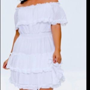 Clip Dot Ruffle Dress